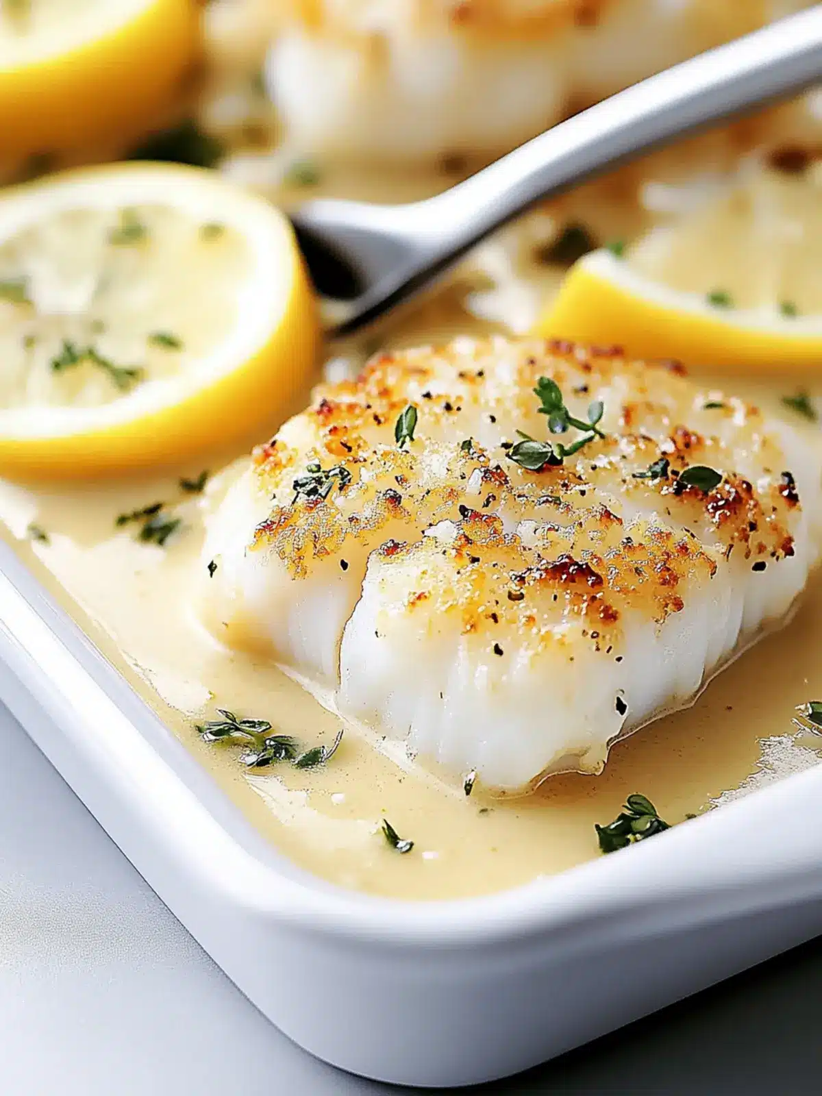 Baked Cod in Coconut Lemon Cream Sauce for a Tropical Delight 2 Baked Cod in Coconut Lemon Cream Sauce