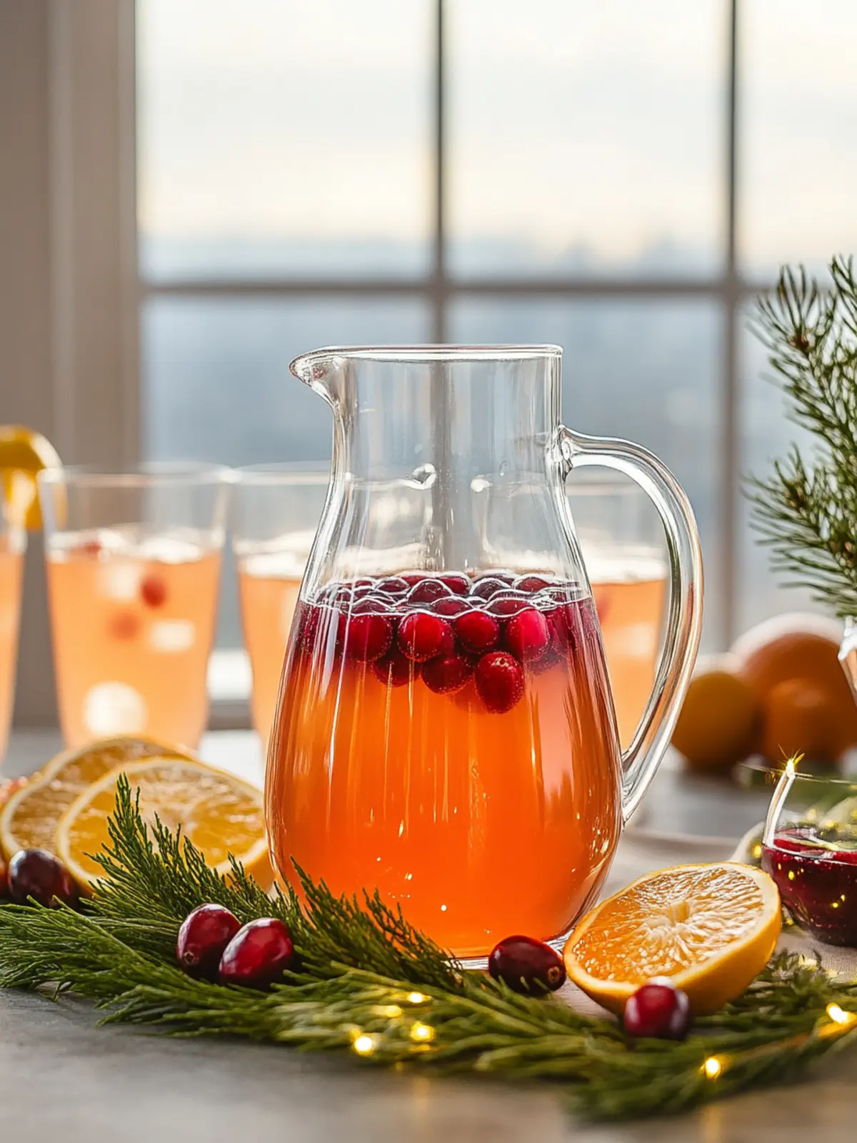Cranberry-Orange Mimosa Pitcher for Joyful Brunch Vibes 4 Cranberry-Orange Mimosa Pitcher
