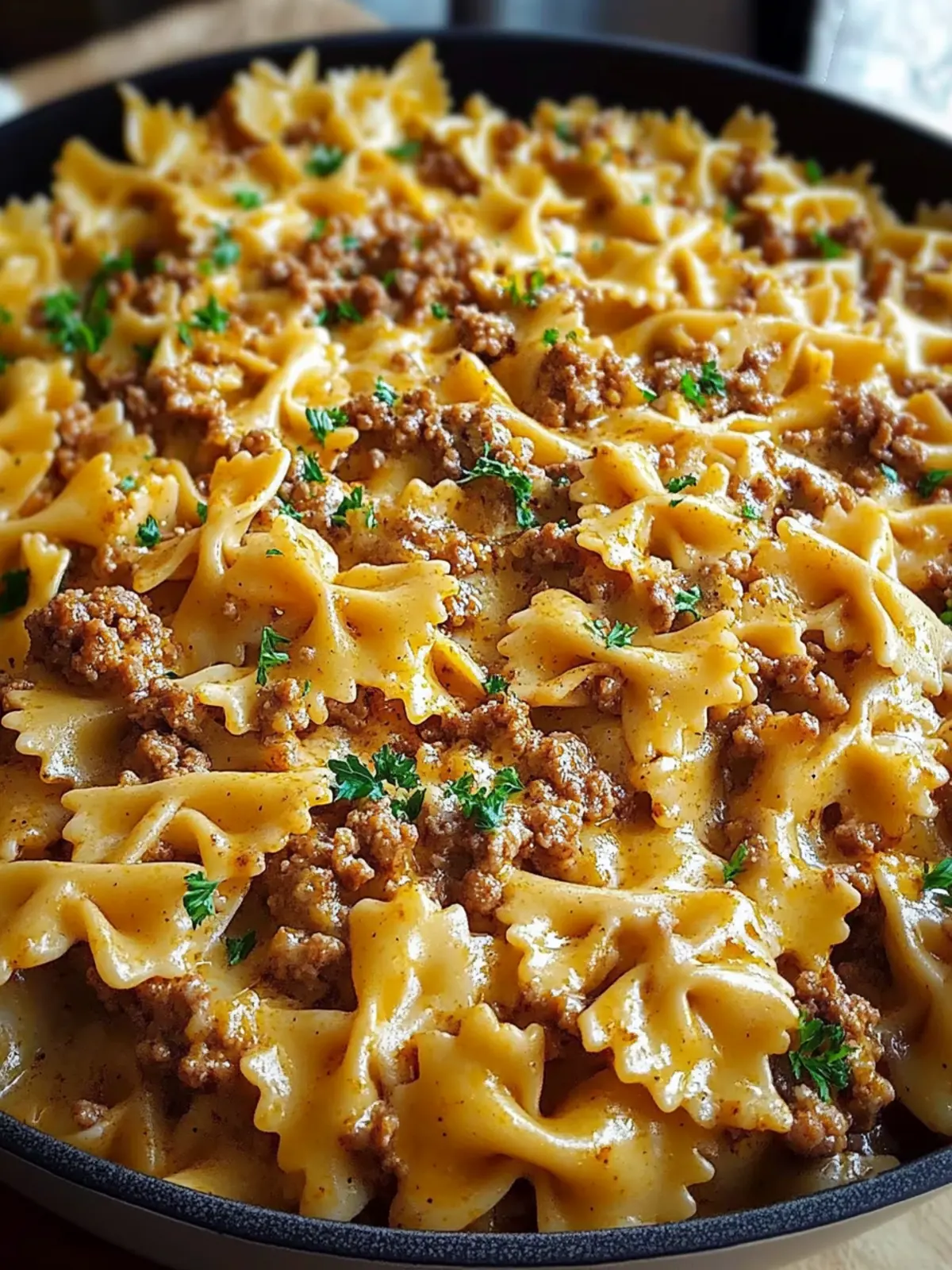 Cajun Cream Cheese Alfredo Bowties with Spiced Ground Beef Bliss 5 Cajun Cream Cheese Alfredo Bowties with Spiced Ground Beef