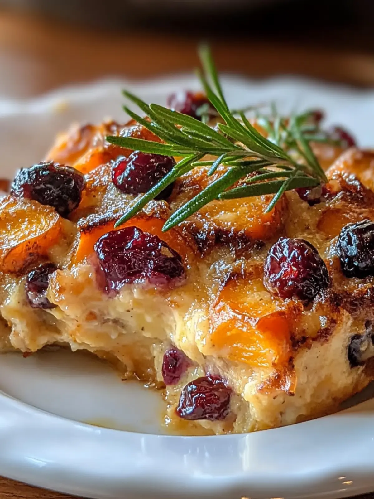 Sweet Potato & Cranberry Gratin