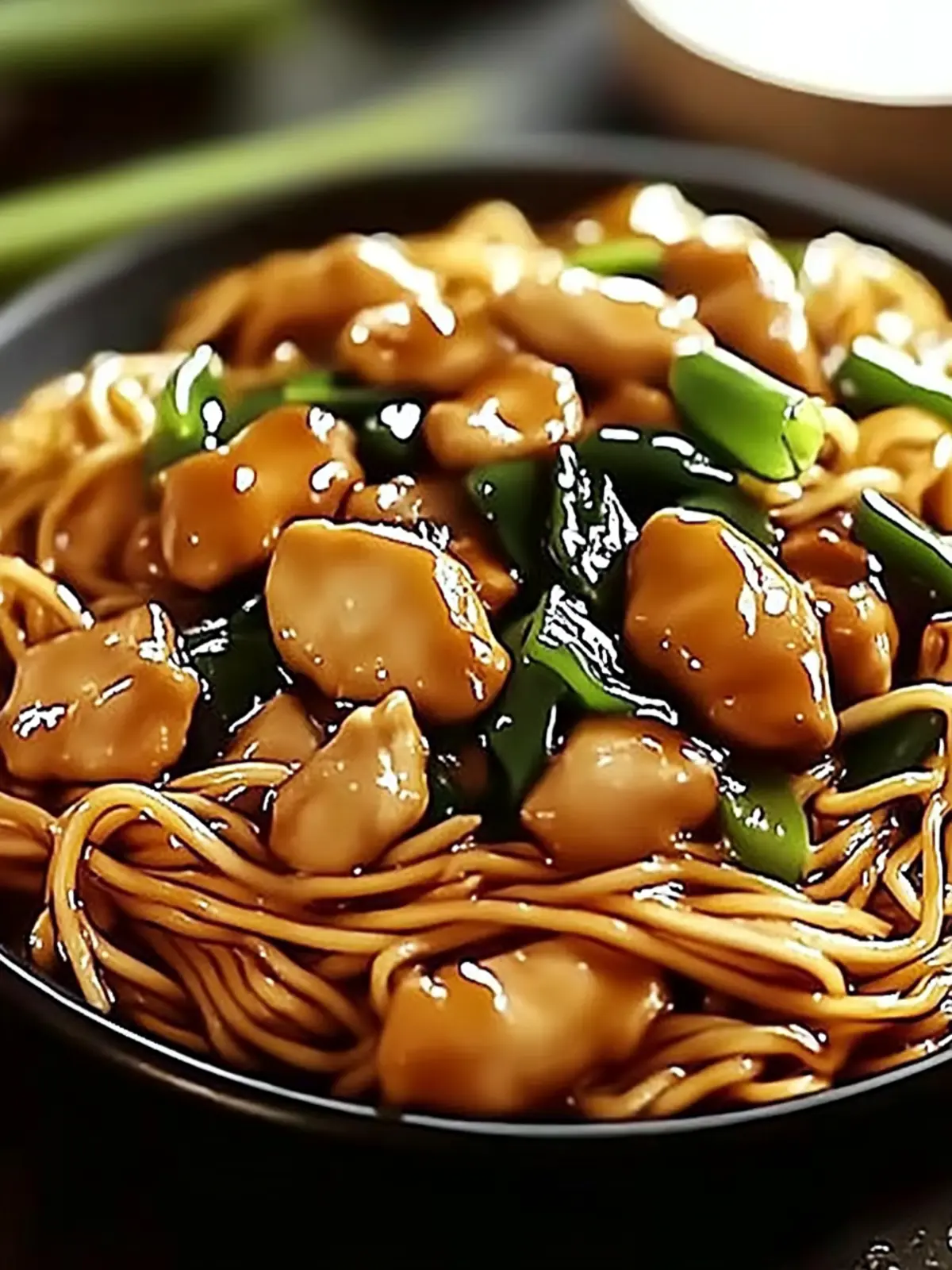Savory Garlic Chicken Lo Mein Ready in Under 30 Minutes 4 Garlic Chicken Lo Mein
