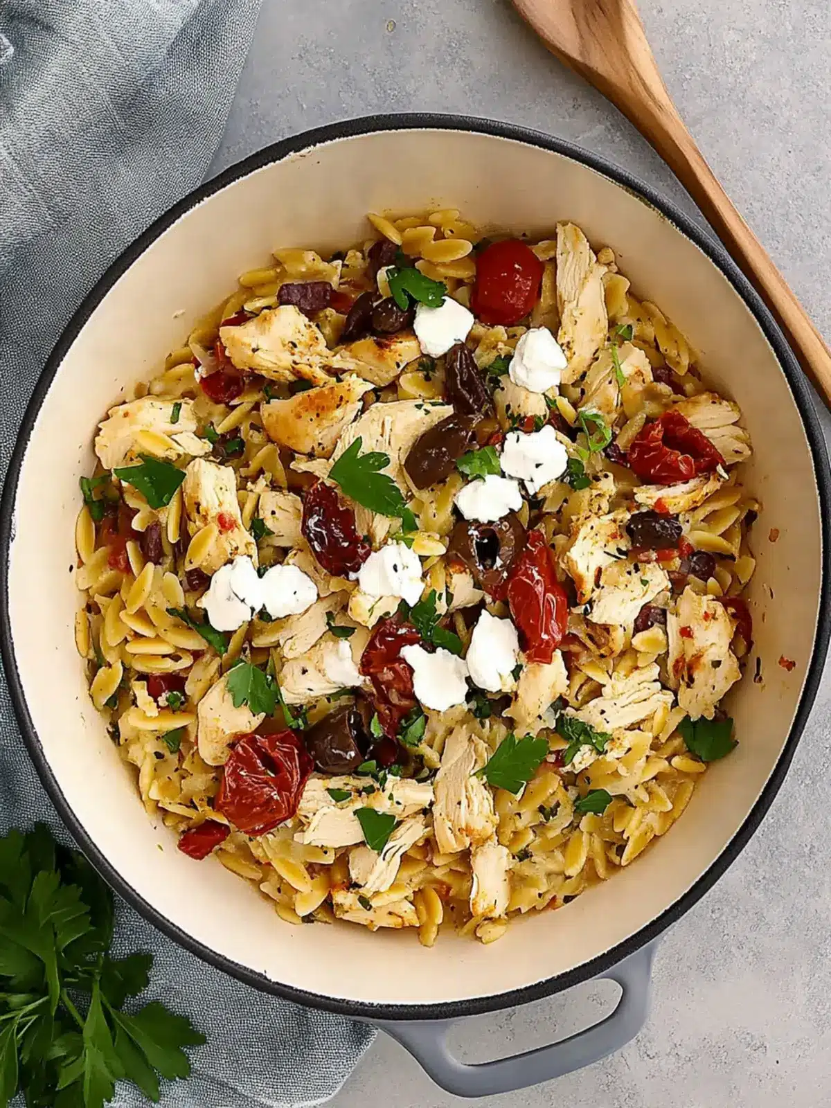 Mediterranean Chicken Orzo: Quick, Flavorful Weeknight Delight 3 Mediterranean Chicken Orzo