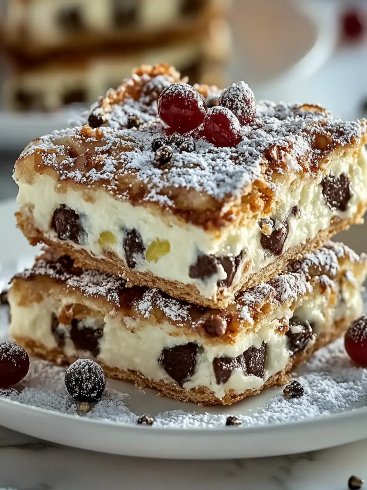 Classic Cannoli Squares