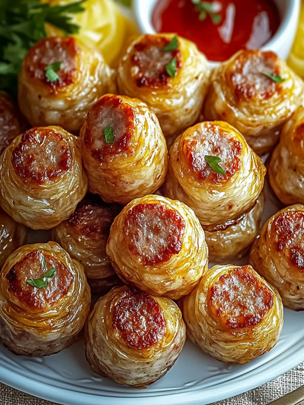 Kilted Sausage Bites