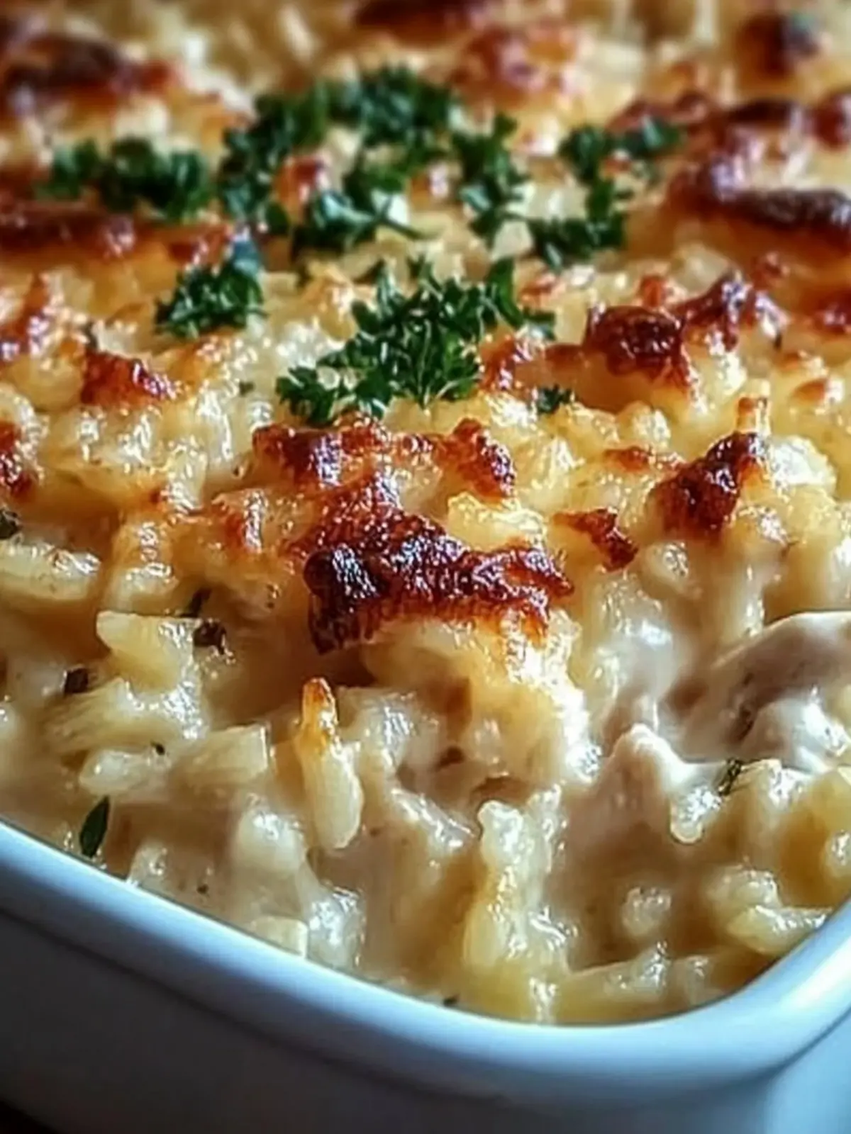 Dump-and-Bake Chicken Alfredo Rice Casserole in 45 Minutes 3 Dump-and-Bake Chicken Alfredo Rice Casserole