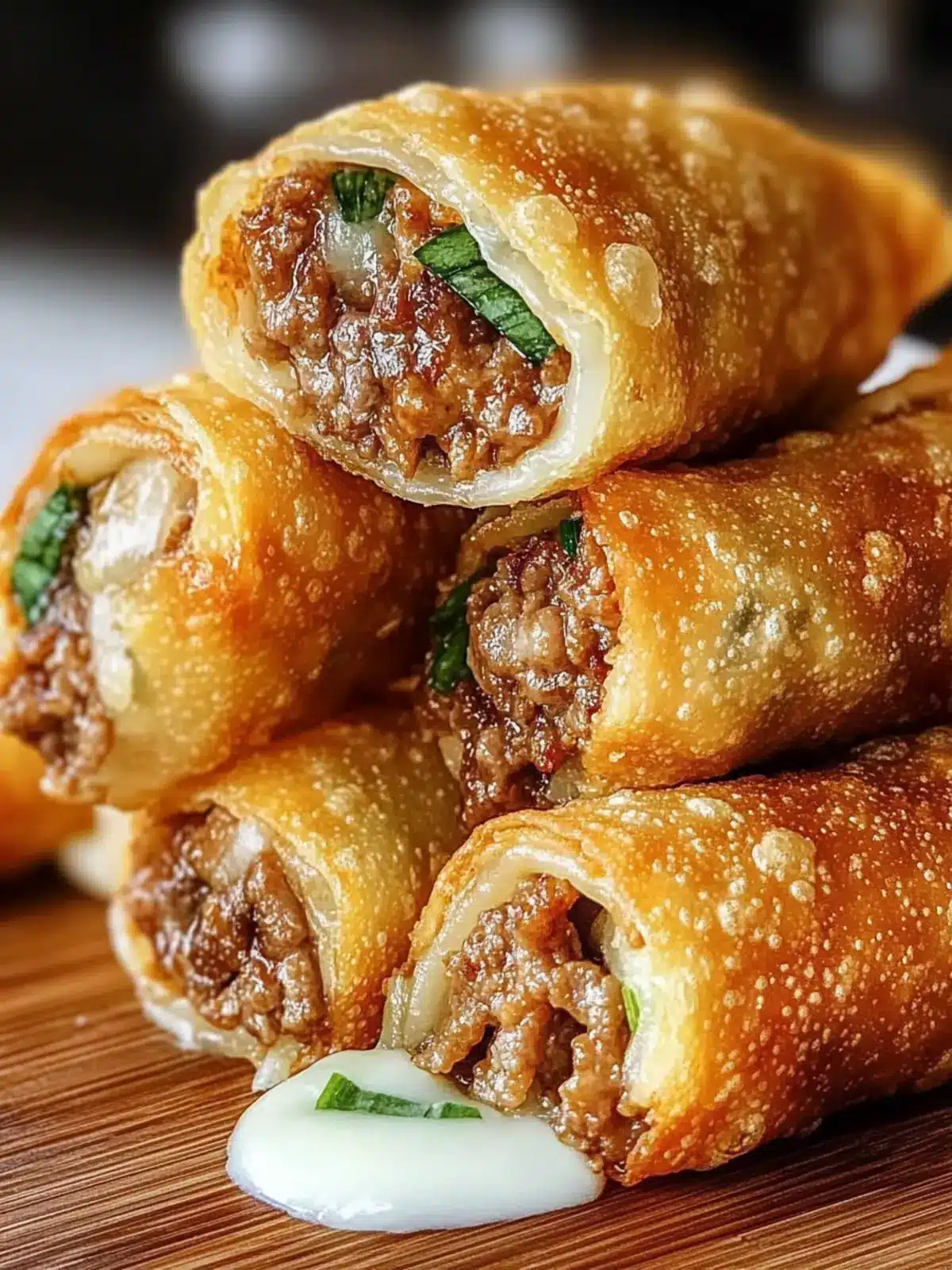 Crispy Philly Cheesesteak Egg Rolls