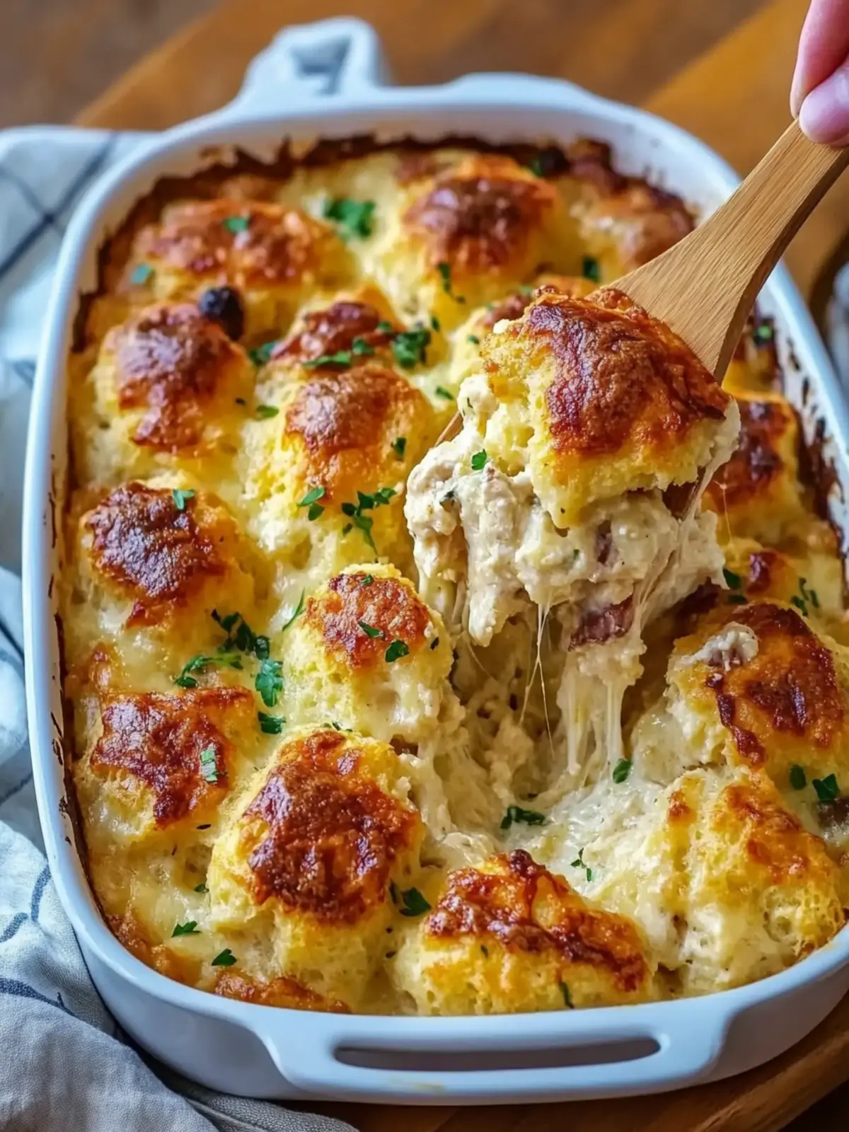Chicken Bubble Biscuit Bake Casserole