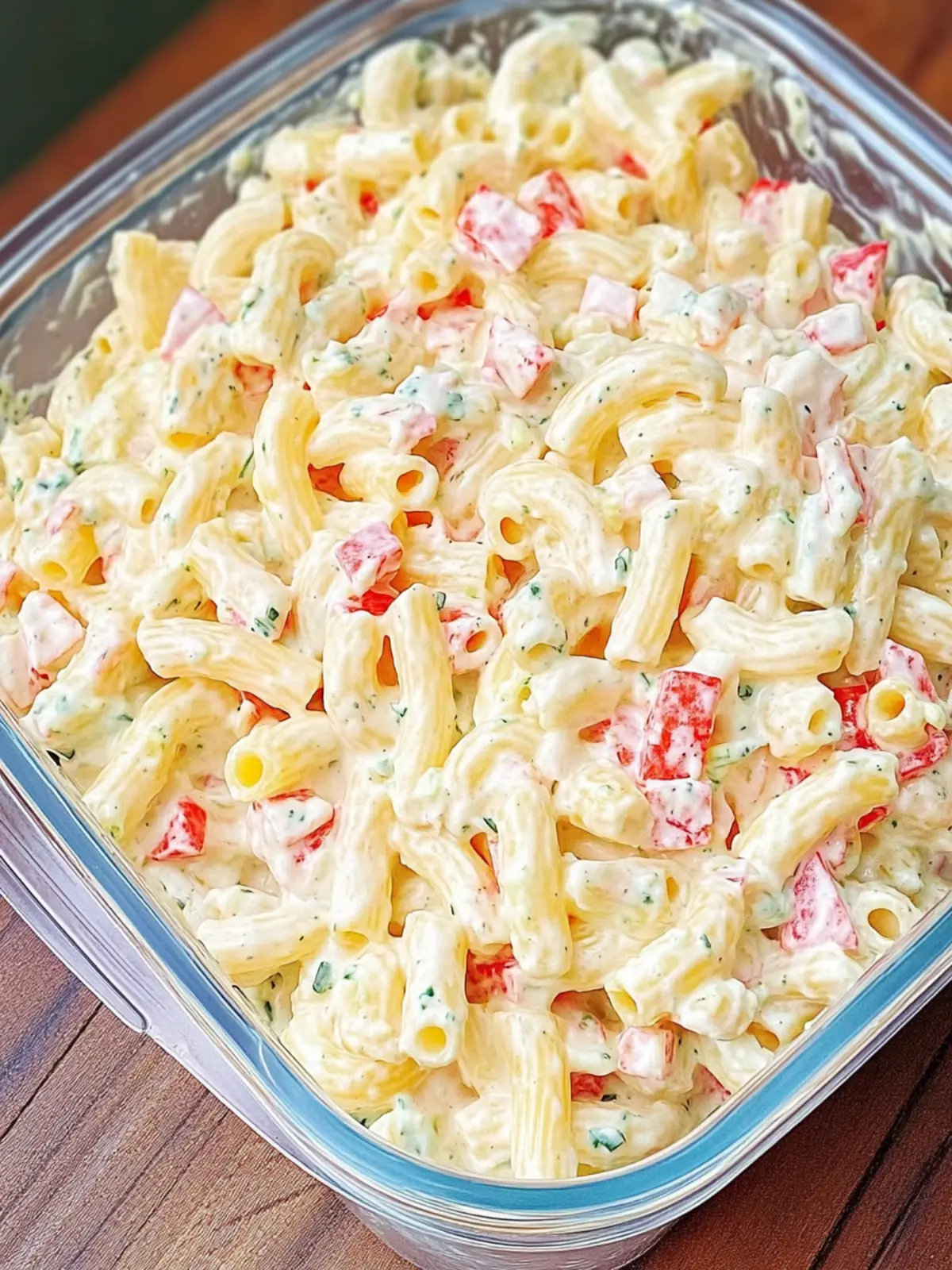 Cheddar Sour Cream Macaroni Salad