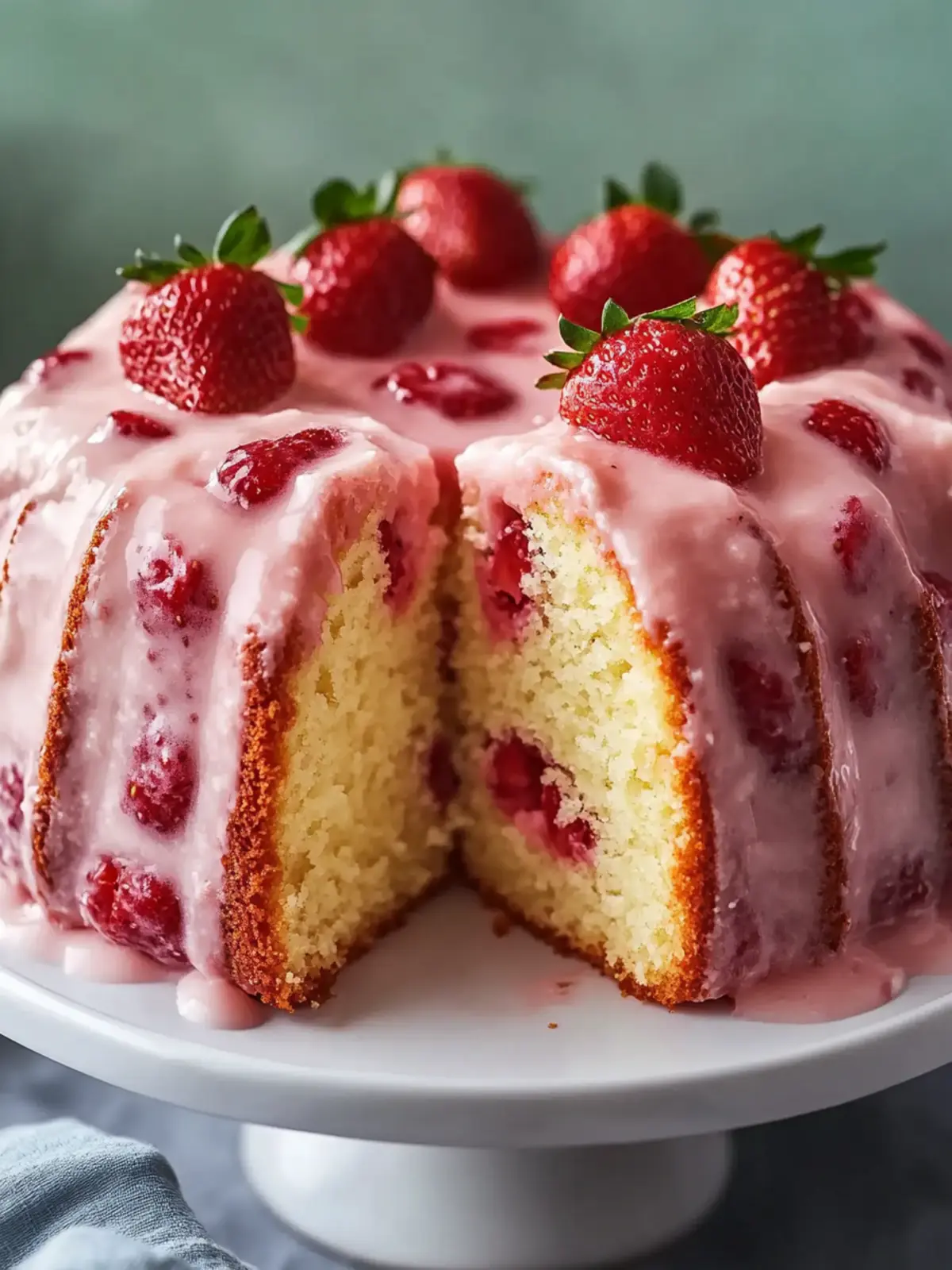 Sweet Strawberry Pound Cake: A Slice of Spring Bliss 2 Sweet Strawberry Pound Cake