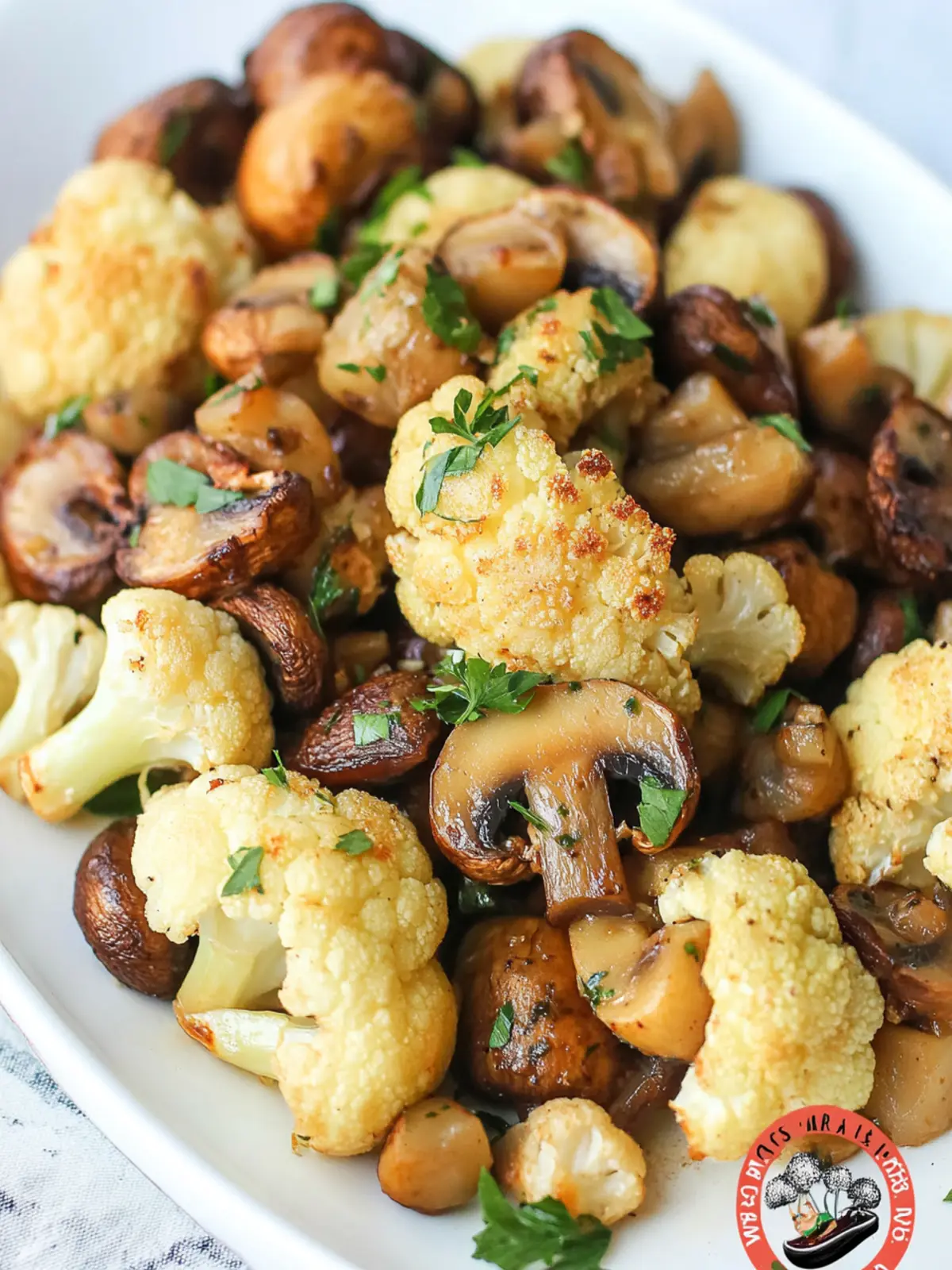 Garlic Cauliflower Mushroom Skillet: Quick and Deliciously Healthy 4 Garlic Cauliflower Mushroom Skillet