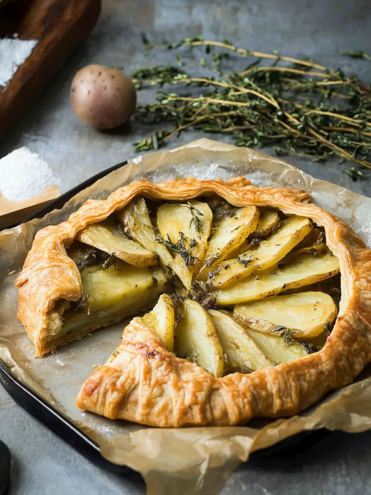 Savory Potato Galette: A Rustic Delight for Any Gathering 4 Savory Potato Galette