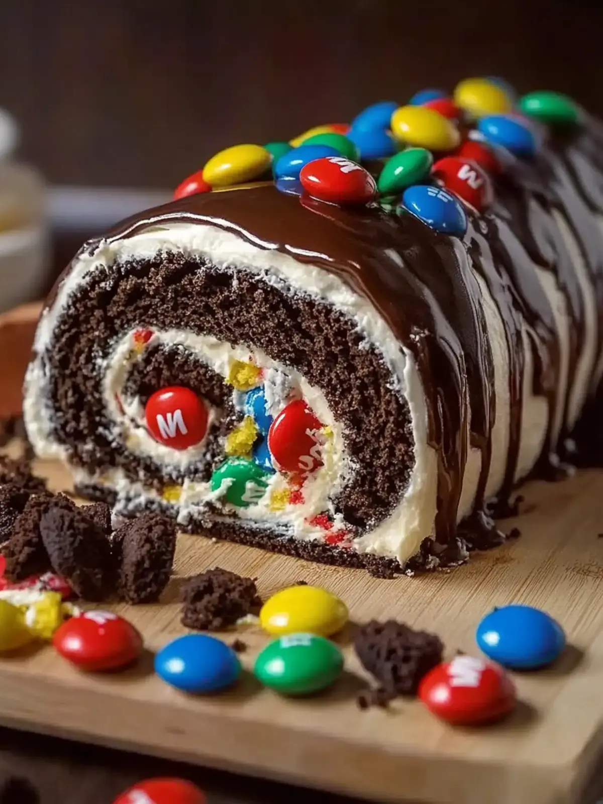 M&M's Ferrero Oreo Cake Roll Recipe You'll Adore Every Bite 4 M&M’s Ferrero Oreo Cake Roll Recipe