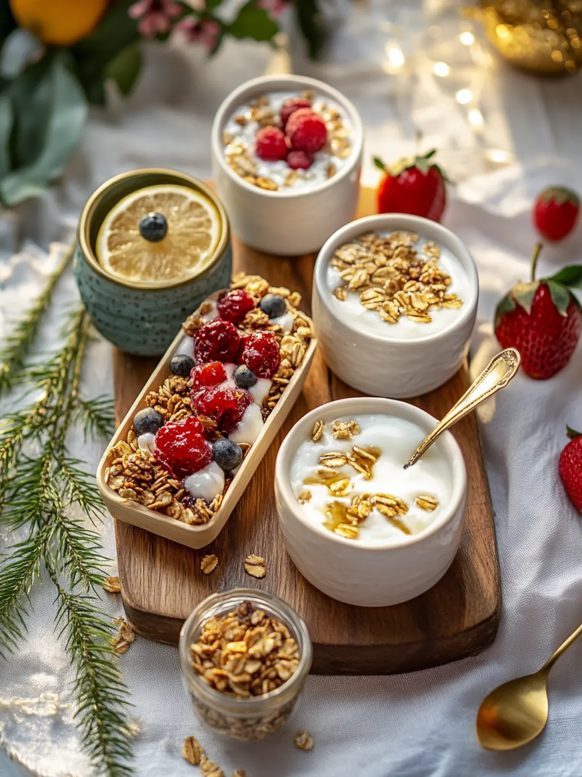 Yogurt & Granola Bar with Seasonal Fruit