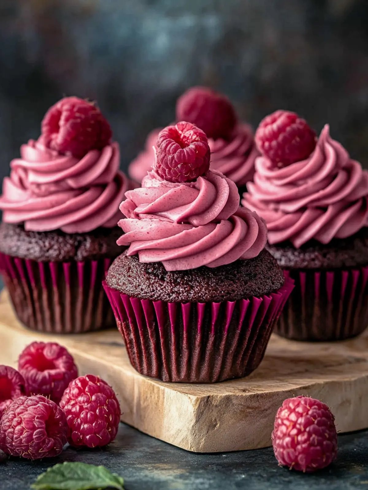 Chocolate Raspberry Cupcakes with Irresistible Ganache Filling 5 Chocolate Raspberry Cupcakes