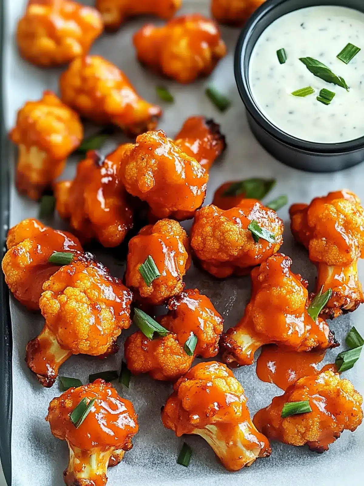 Crispy Super Bowl Buffalo Cauliflower Wings Recipe