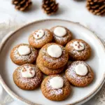 Keto Gingerbread Thumbprint Cookies
