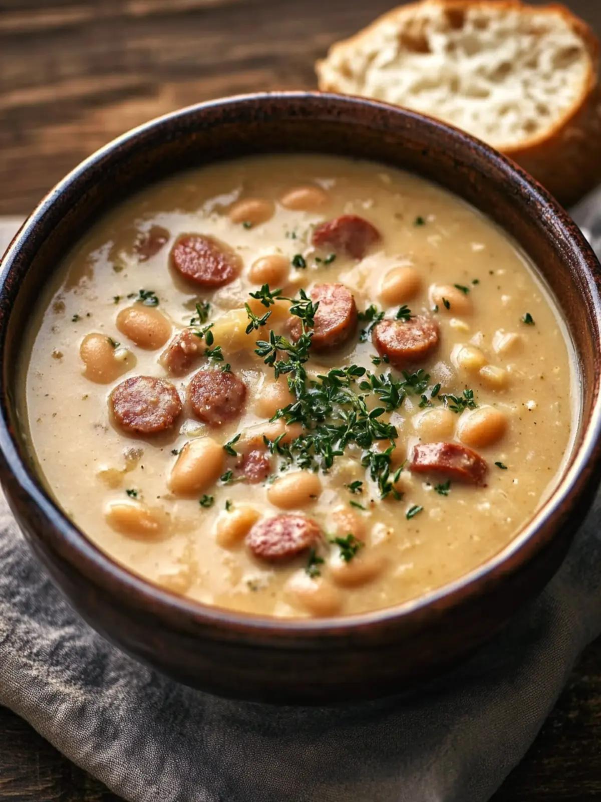 Creamy Bean Soup with Sausage Recipe for Cozy Comfort Nights 4 Creamy Bean Soup with Sausage Recipe