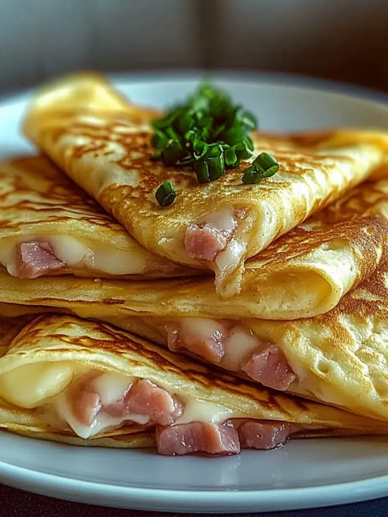 Ham Cheese French Crêpes