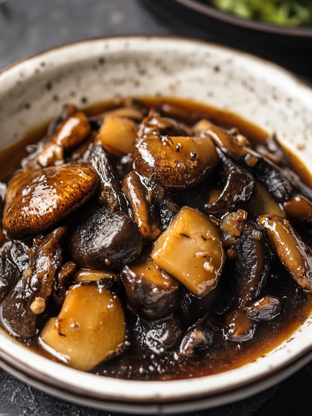 Braised Sea Cucumber with Mushrooms