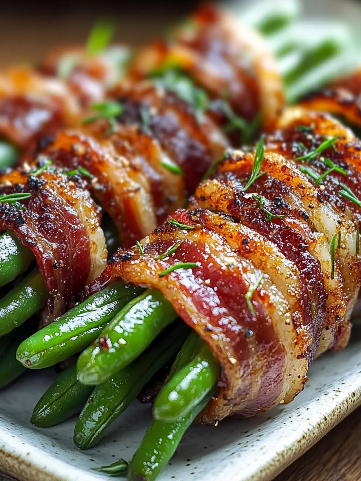 Bacon-Wrapped Green Bean Bundles