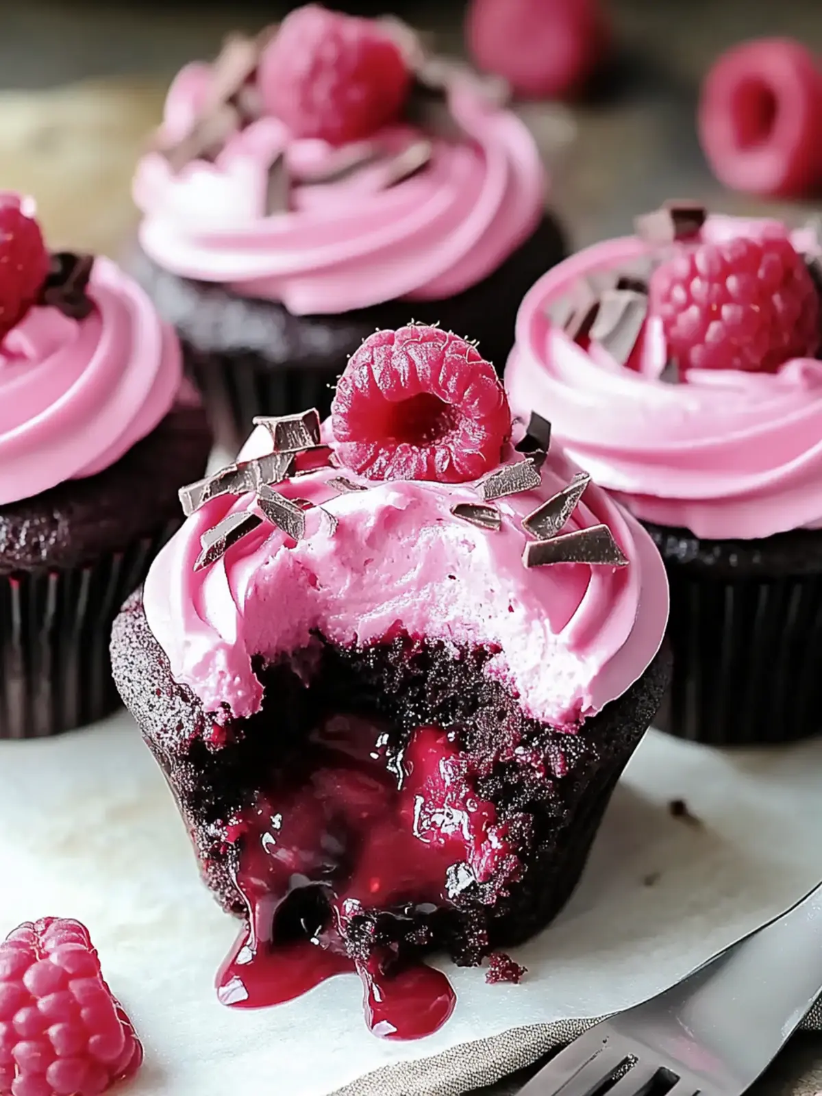 Decadent Raspberry Chocolate Lava Cupcakes for Pure Bliss 4 Decadent Raspberry Chocolate Lava Cupcakes