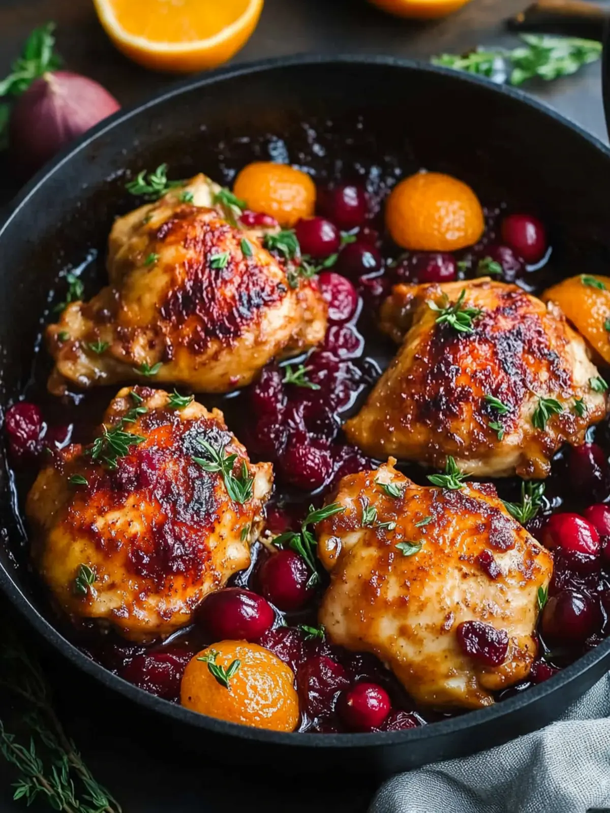 Skillet Cranberry Orange Chicken for Effortless Weeknight Wins 2 Skillet Cranberry Orange Chicken