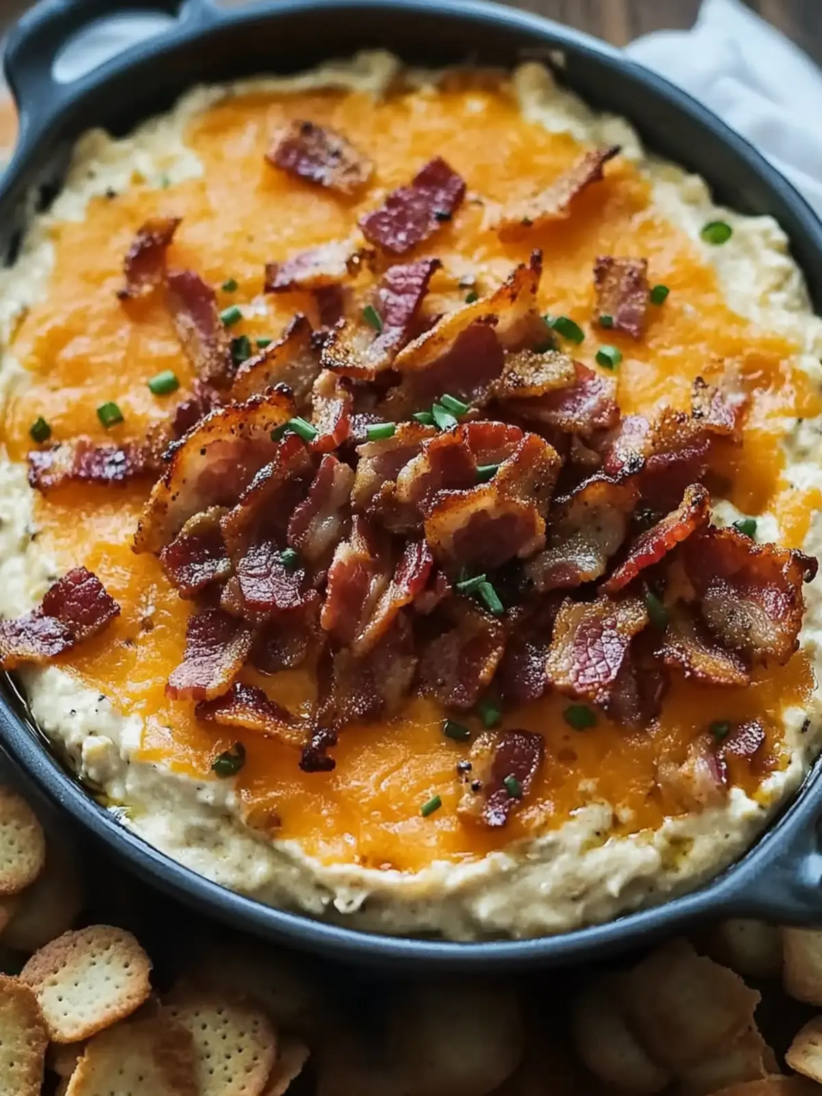 Savory Maple Bourbon Bacon Dip with Cheddar that's Irresistible 3 Savory Maple Bourbon Bacon Dip with Cheddar