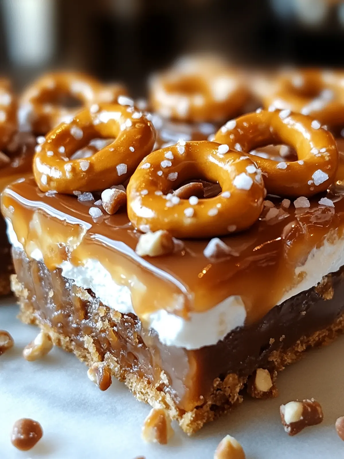 Quick No-Bake Salted Caramel Pretzel Bars for Sweet Cravings 3 Quick No-Bake Salted Caramel Pretzel Bars