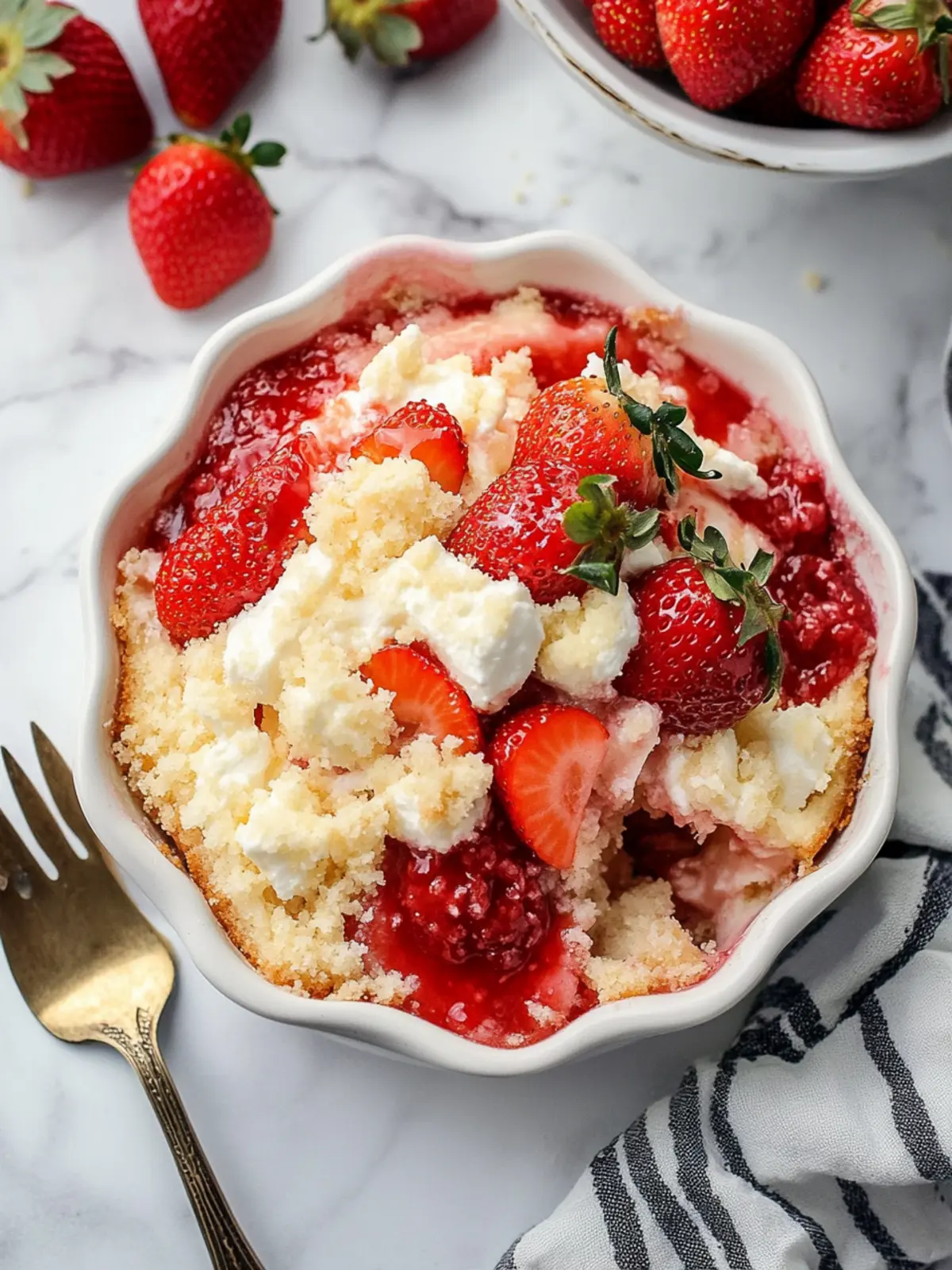 Strawberry Cheesecake Dump Cake: Easy Dessert Brilliance 2 Strawberry Cheesecake Dump Cake