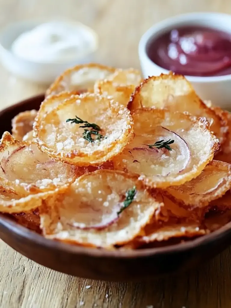 Cheesy French onion crisps