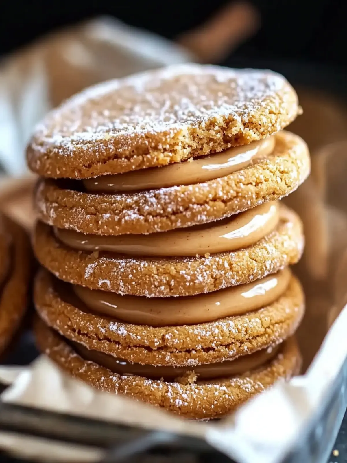Soft Dulce De Leche Cinnamon Sandwich Cookies
