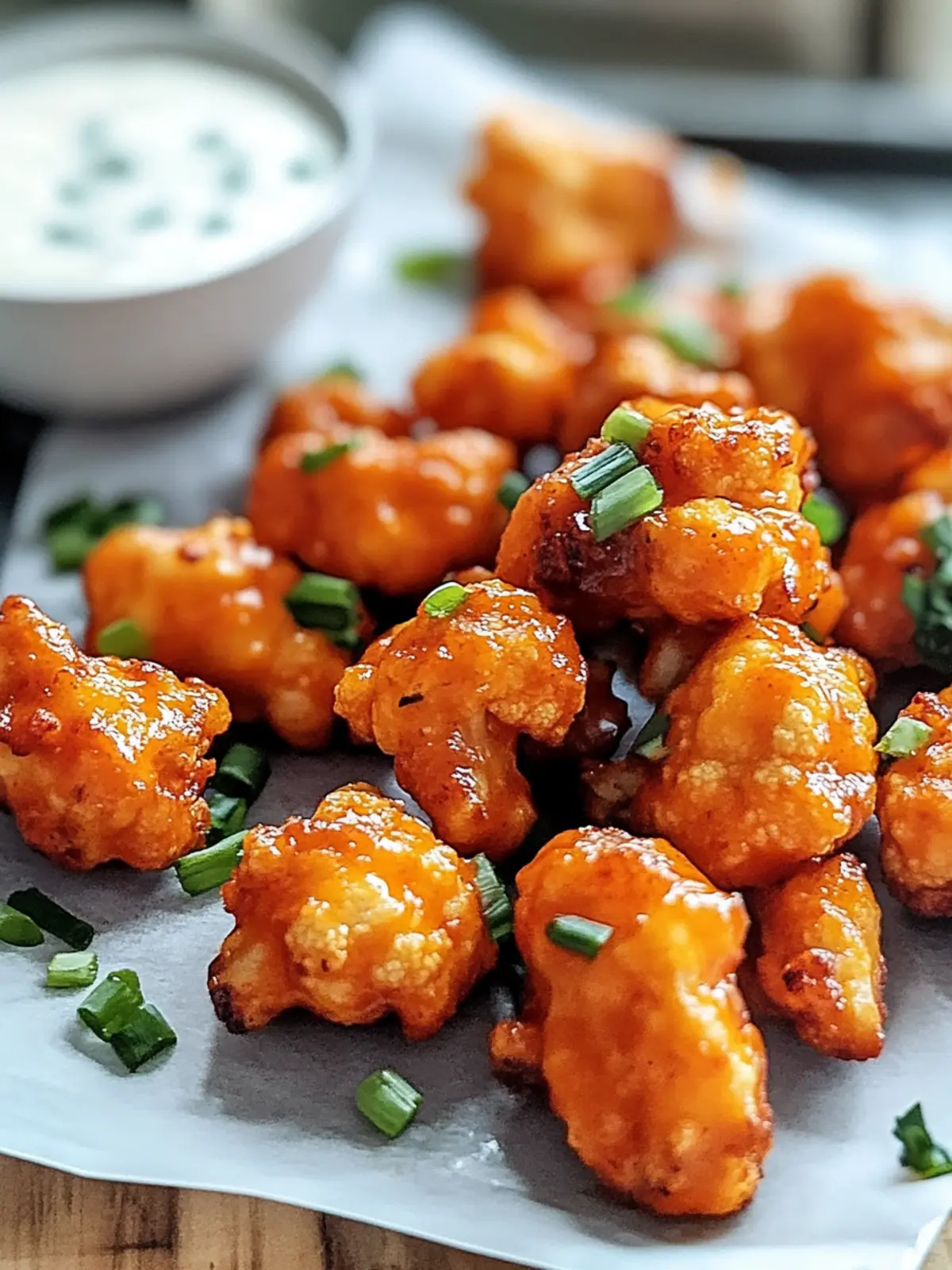 Crispy Super Bowl Buffalo Cauliflower Wings Recipe