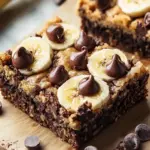 Fudgy Chocolate Chip Banana Bars