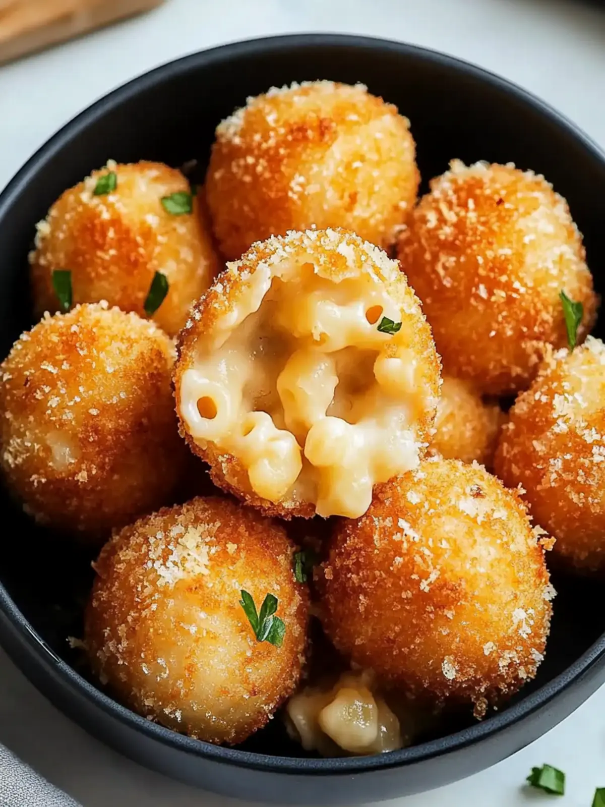air fryer mac and cheese balls