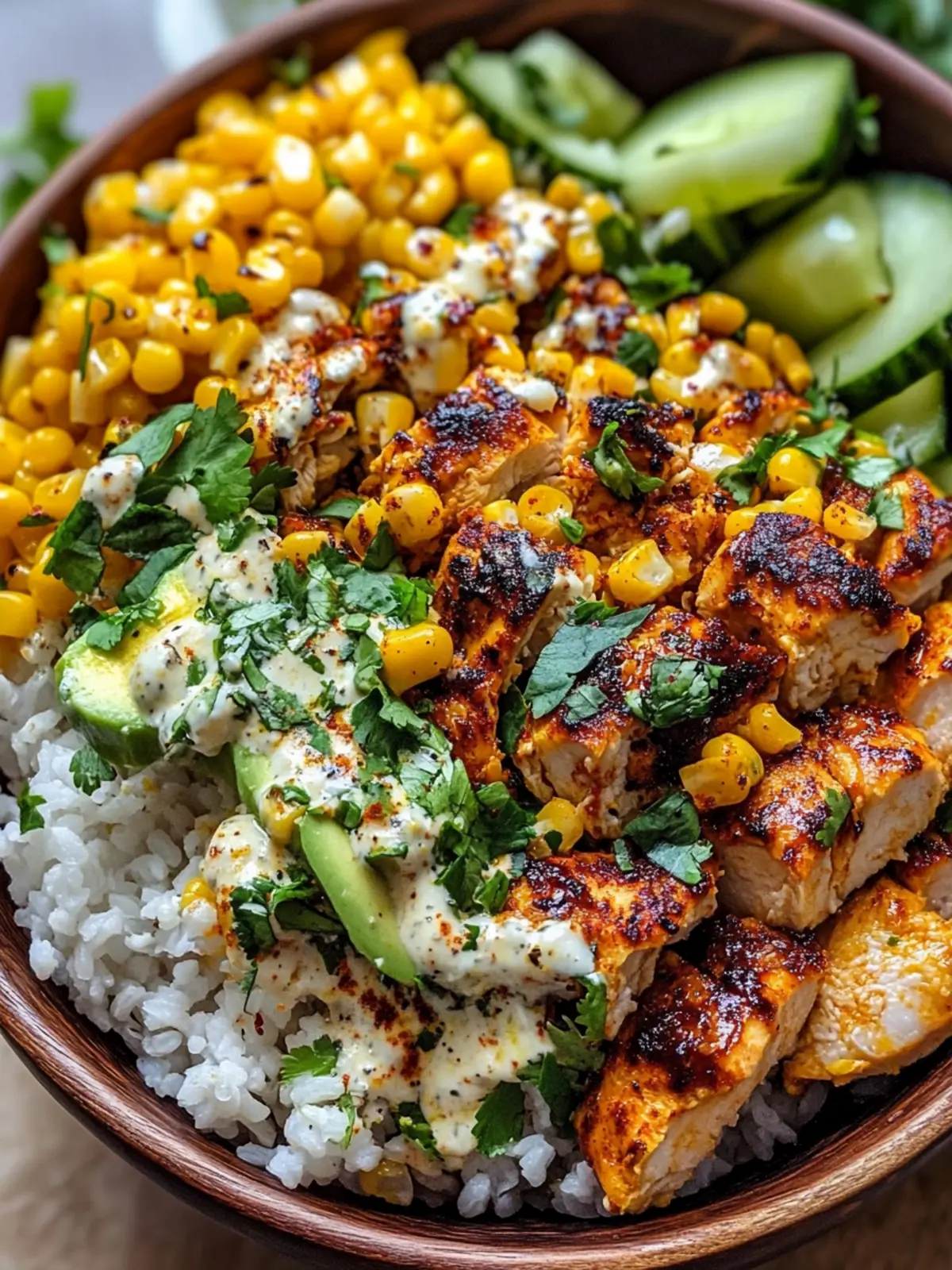 Tasty Street Corn Chicken Bowl
