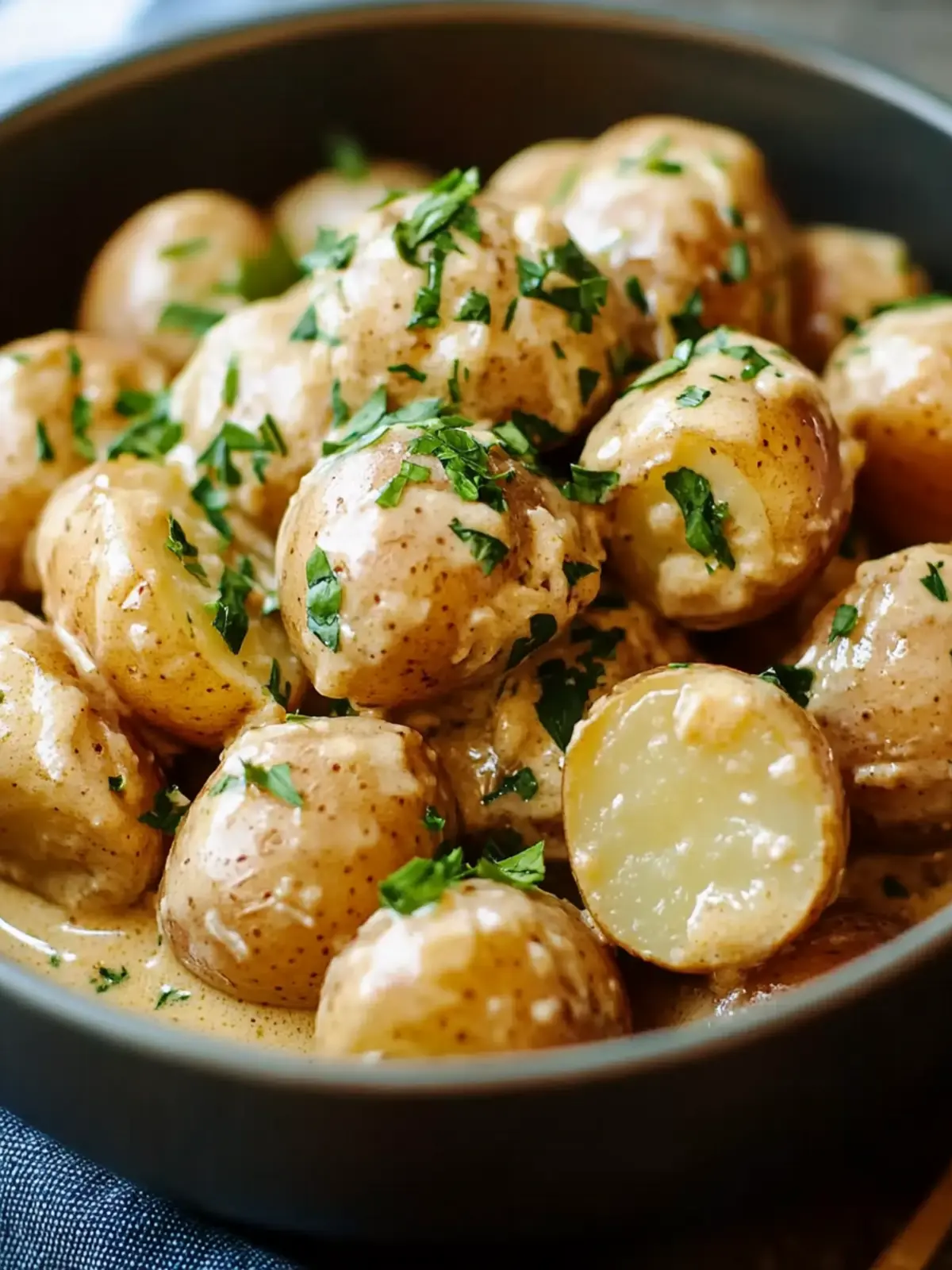 Creamy Garlic Sauce Baby Potatoes You'll Crave Every Time 3 Creamy Garlic Sauce Baby Potatoes
