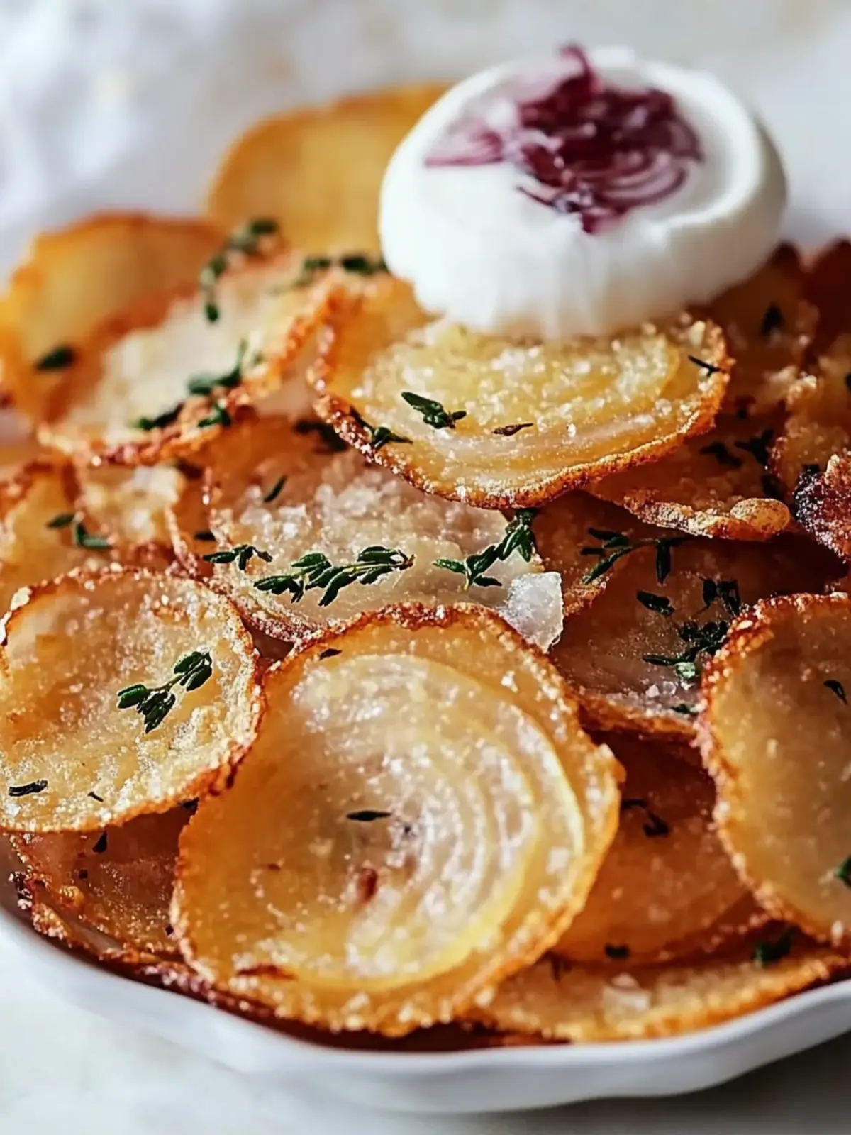 Cheesy French Onion Crisps: Crunchy Snack to Wow Your Tastebuds 2 Cheesy French onion crisps