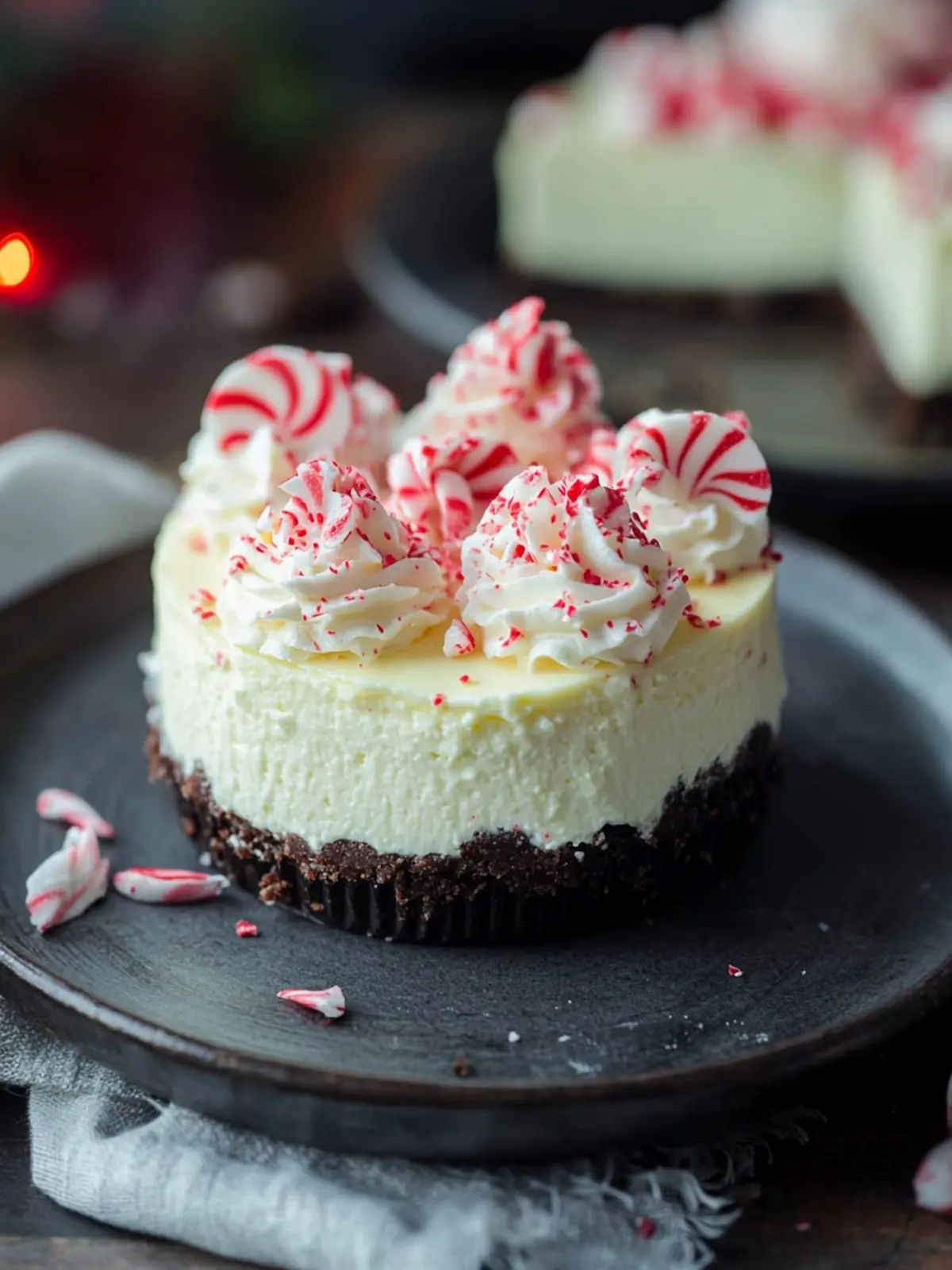 Keto Peppermint Cheesecake