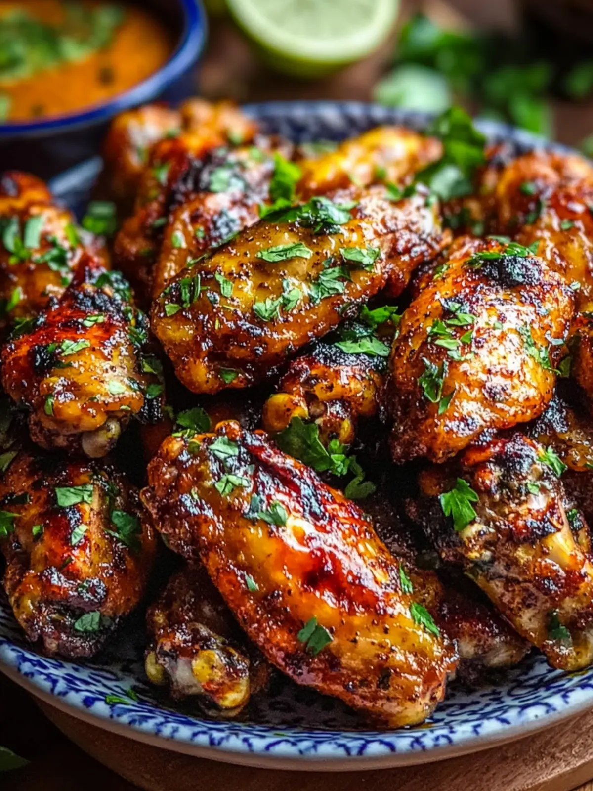 Cajun Garlic Chicken Wings Feast