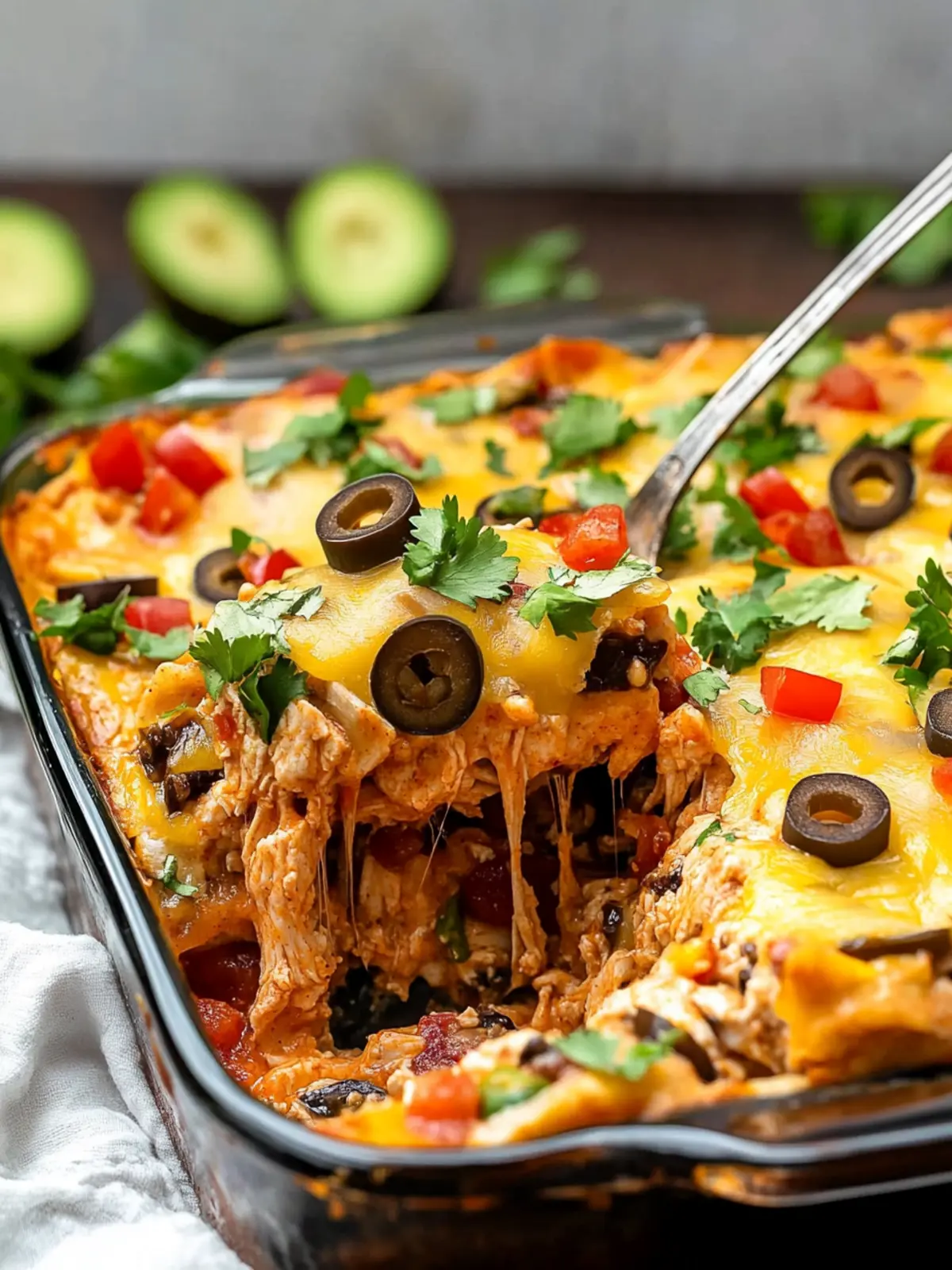 Chicken Burrito Casserole