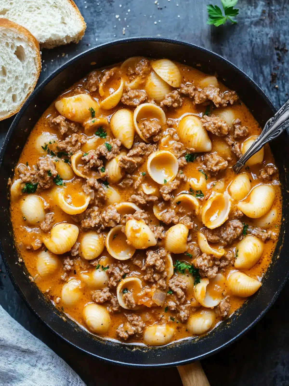 Creamy Beef and Shells for a Cozy Family Dinner Tonight 5 Creamy Beef and Shells