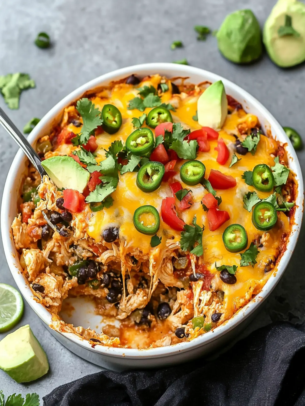 Chicken Burrito Casserole
