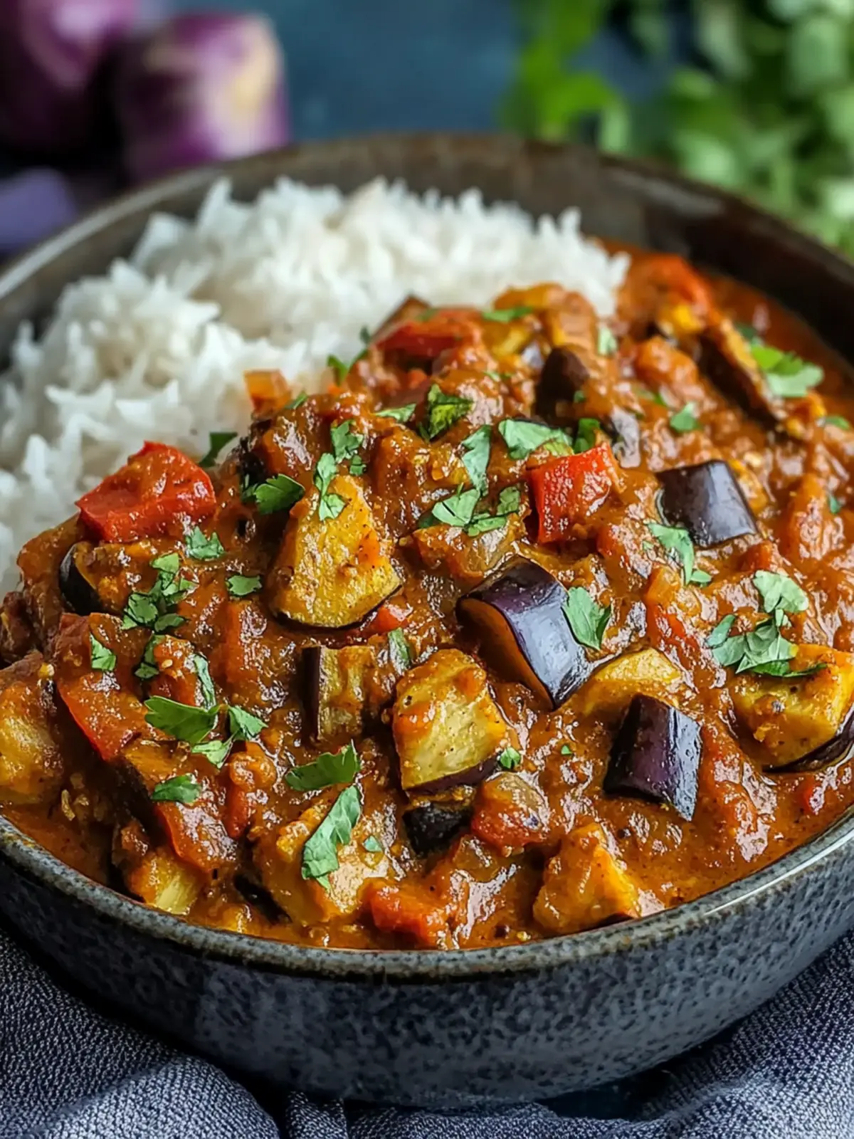 Spicy Eggplant Curry