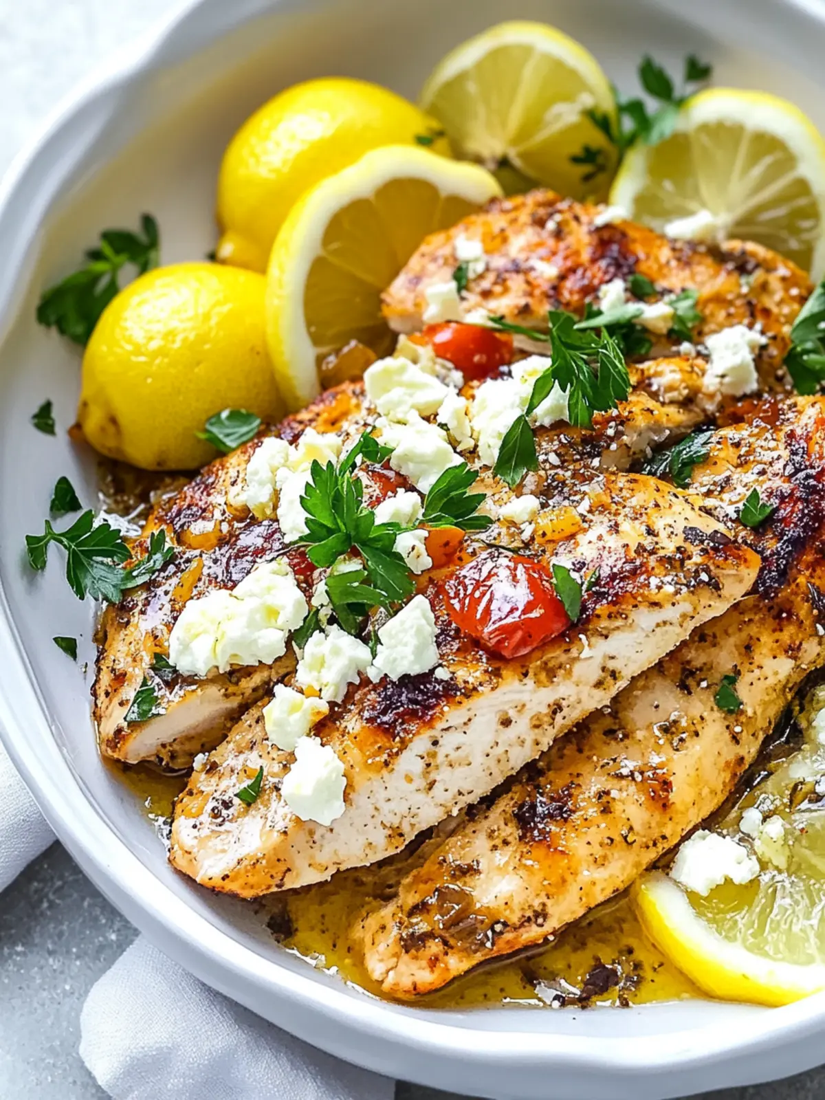 Zesty Greek Chicken with Lemon and Feta You’ll Crave! 2 Greek Chicken with Lemon and Feta