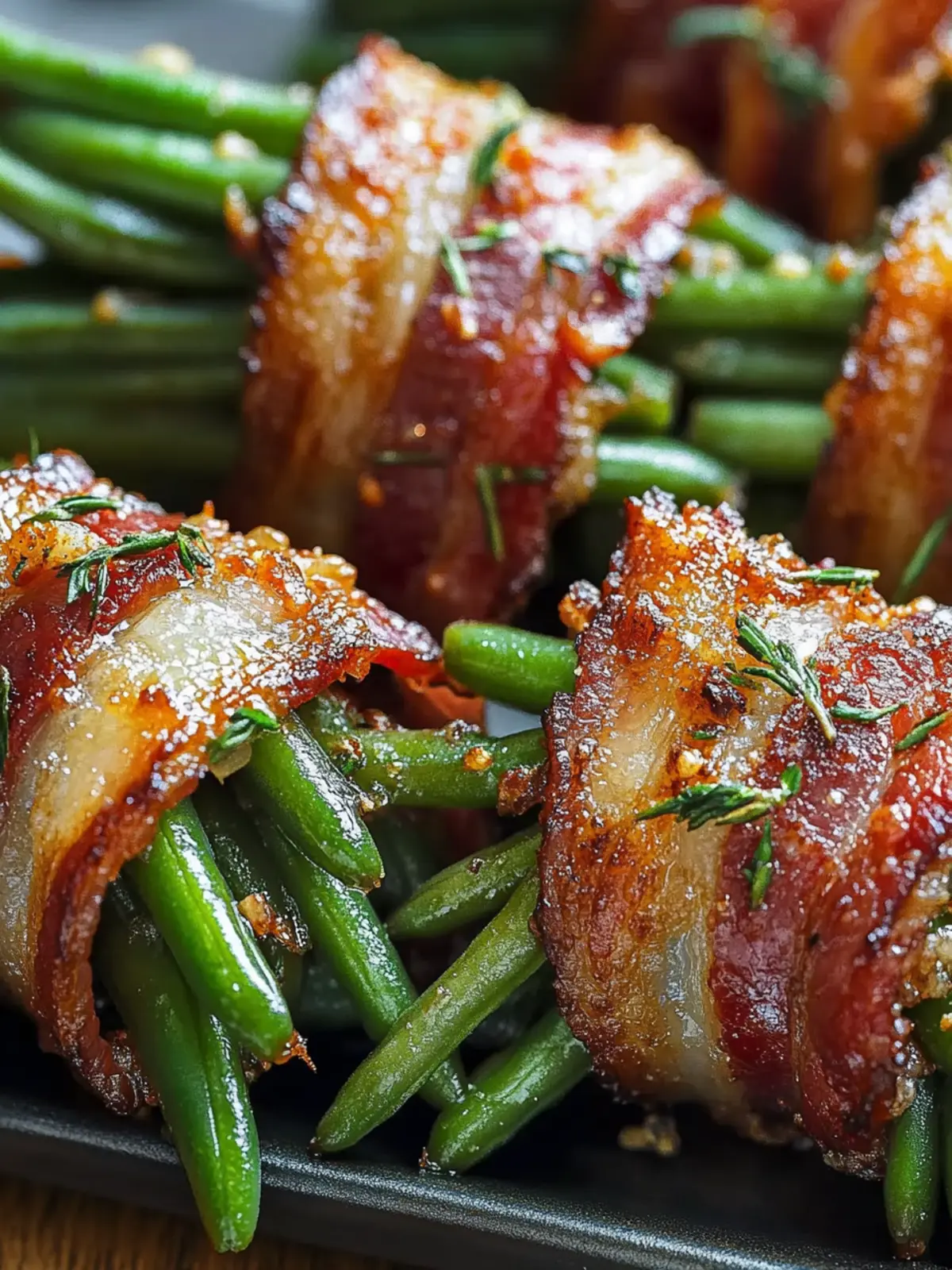 Bacon-Wrapped Green Bean Bundles