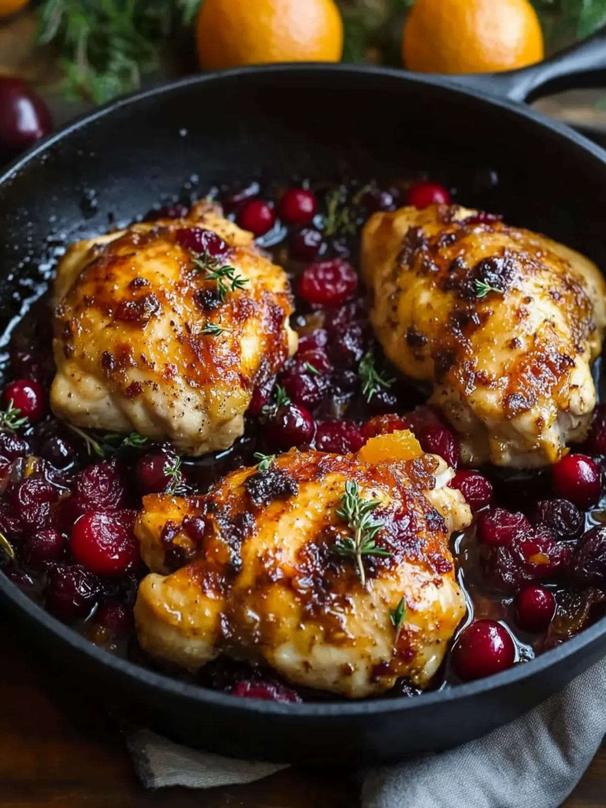 Skillet Cranberry Orange Chicken for Effortless Weeknight Wins 4 Skillet Cranberry Orange Chicken