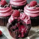 Decadent Raspberry Chocolate Lava Cupcakes