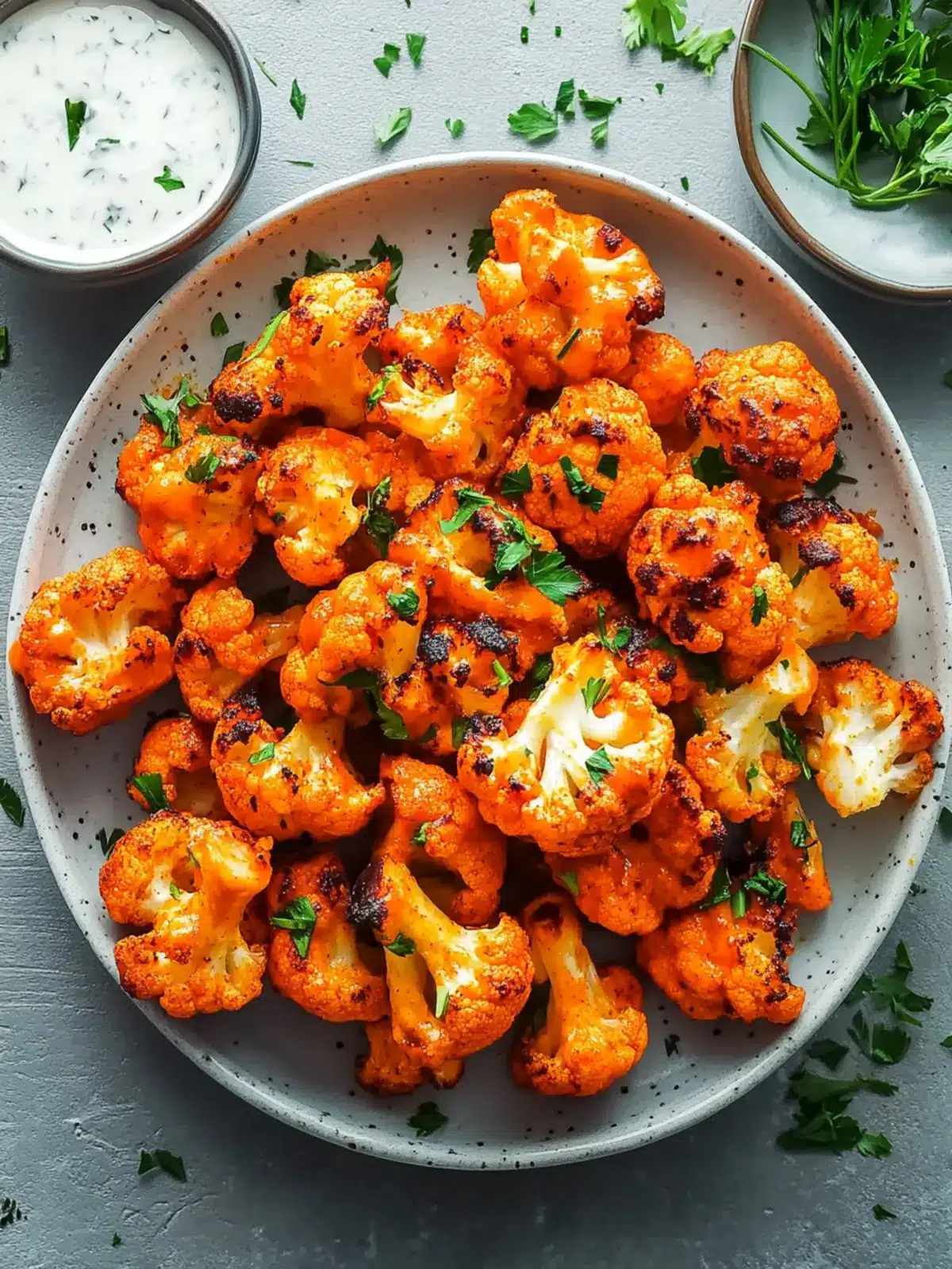 Crispy Vegan Buffalo Cauliflower Bites for Guilt-Free Snacking 2 Crispy Vegan Buffalo Cauliflower