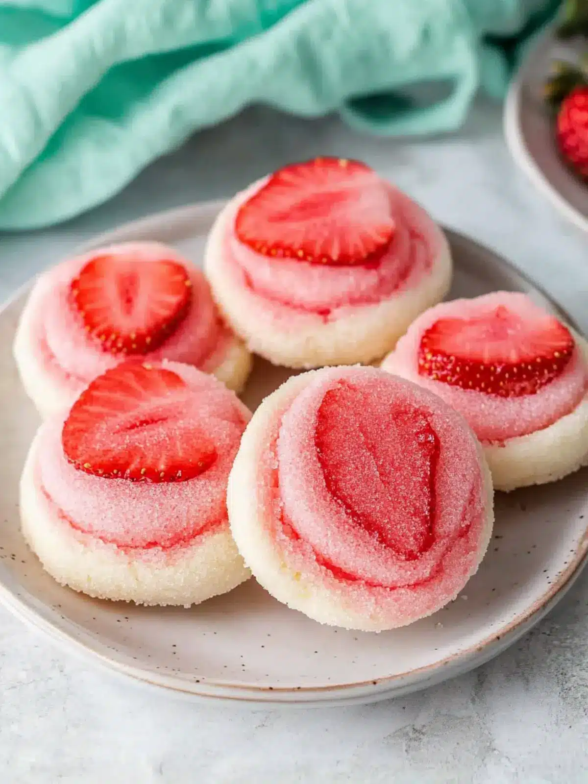 Strawberry Jello Sugar Cookies