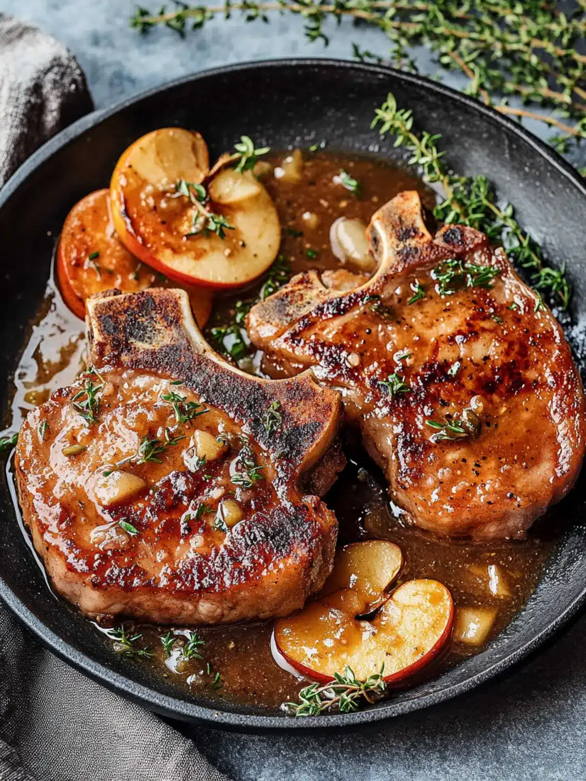 Apple Butter Pork Chops